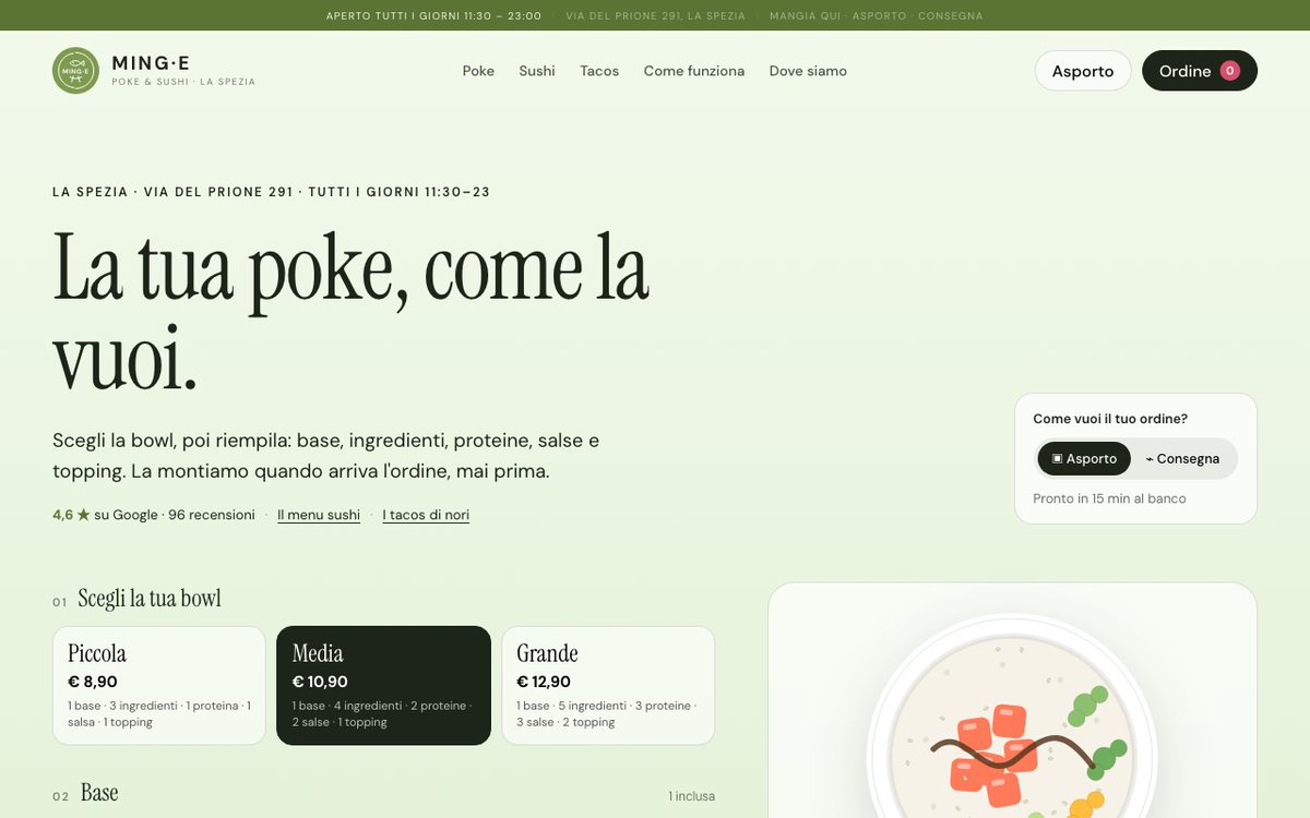 Ming·E Poke & Sushi — Poke 与寿司店