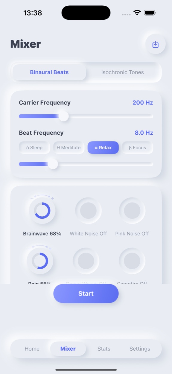 M Alpha Relax — Mixer