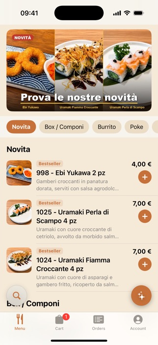 Mumi Sushi — Menu